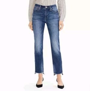 J. CREW Slim Boyfriend Jeans, Sz 24 raw hem